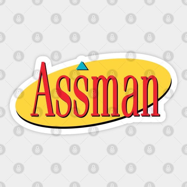 Assman Sticker by Apgar Arts